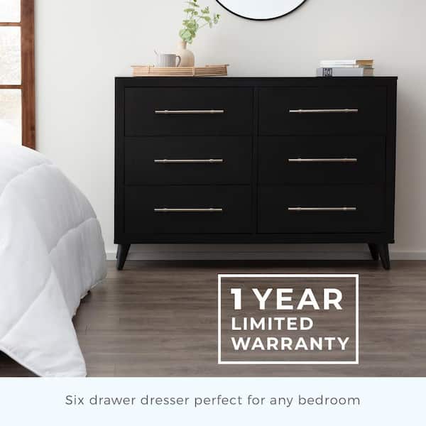 Brookside Emery 6 Drawer White Dresser, Average Cost Of Bedroom Dresser