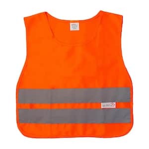 Orange, Child Reflective Safety Vest, Medium, 10 Pcs/Poly Bag