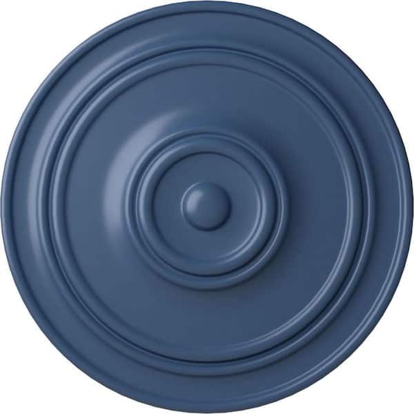 Ekena Millwork 21-7/8" x 2-3/8" Classic Urethane Ceiling Medallion (For Canopies upto 5-1/2"), Hand-Painted Americana