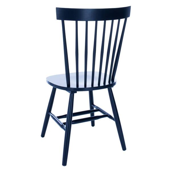 blue spindle back chair