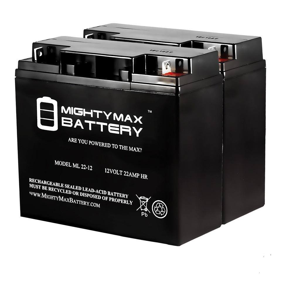 12-Volt 22AH SLA Battery Replacement for Apex APX12220 - 2 Pack price history on PriceWatchPro
