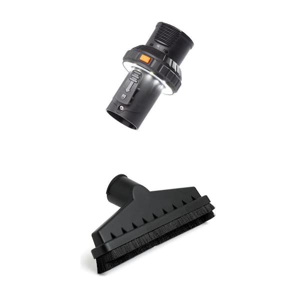 1-7/8 in. LED Lighted Passthrough Cuff and Floor Brush Shop Vacuum Attachment Combo