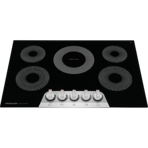 30 in. Radiant Electric Cooktop in Stainless Steel with 5 Elements