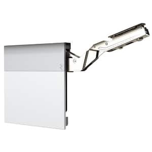 Atmos Series White and Gray Soft-Close Heavy Duty Overlay for Frameless Cabinet Lift-Up Hinge (1-Pair)