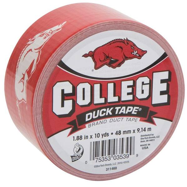 Duck College 1-7/8 in. x 30 ft. University of Arkansas Duct Tape (6-Pack)