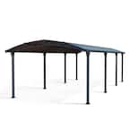 Arrow 12 ft. x 29 ft. x 9 ft. Charcoal Carport CPHC122909 - The Home Depot