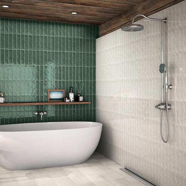 Vivace 9 in. x 18 in. Matte Rice Porcelain Tile (10.87 sq. ft./Case)