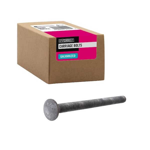 Everbilt 5/16 in.-18 x 3-1/2 in. Galvanized Carriage Bolt (25-Pack)