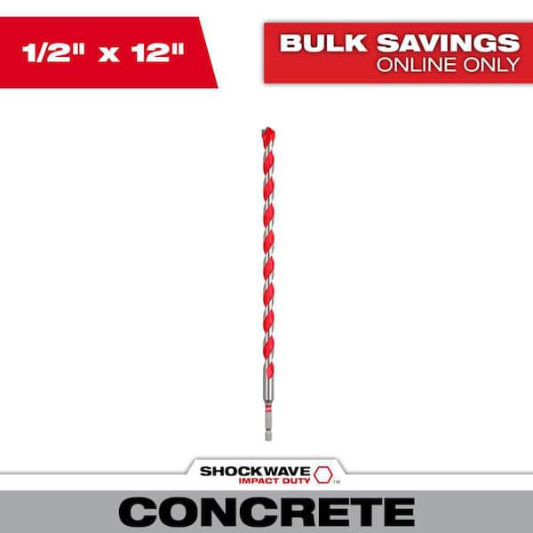 Milwaukee 1/2 in. x 10 in. x 12 in. Carbide Hammer Drill Bit