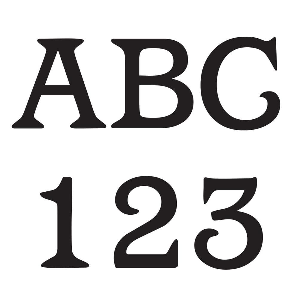 Everbilt 3 In Vinyl Letters And Numbers Kit 39793 The Home Depot