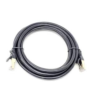 10 ft. CAT 8 SFTP 26AWG Double Shielded RJ45 Snagless Ethernet Cable Black