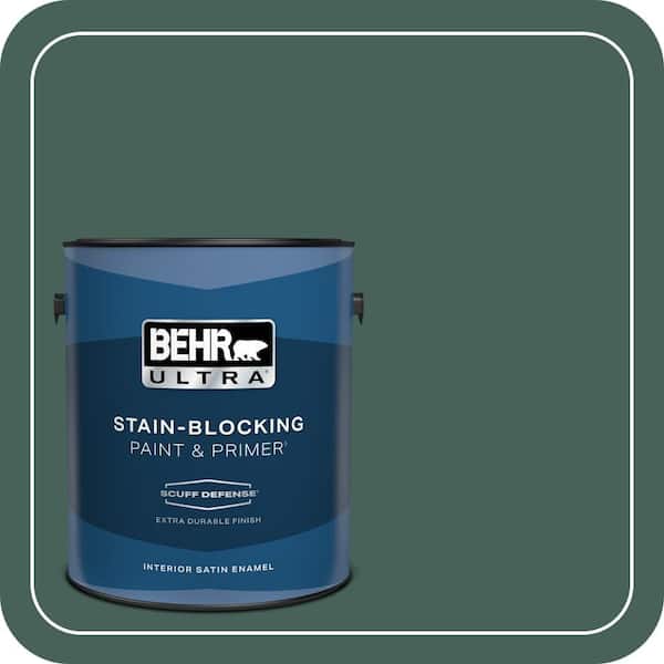 BEHR ULTRA 1 gal. #T18-20 Equilibrium Extra Durable Satin Enamel Interior Paint & Primer