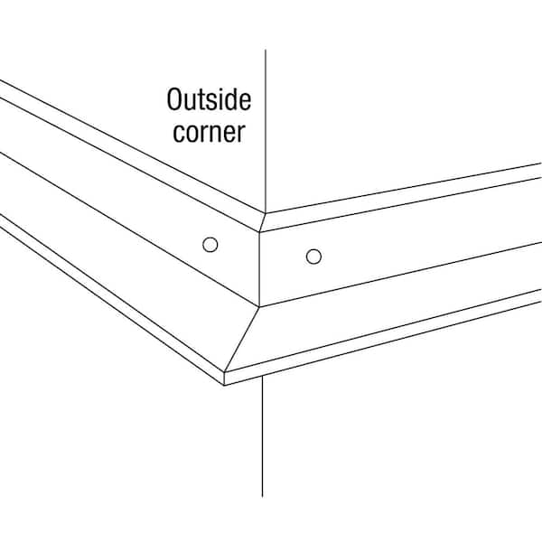 Armstrong Ceilings 50-Pack 1-sq ft Snap On Inside/Outside Corner Ceiling Grid Covers Armstrong Ceilings 50-Pack 1-sq ft Snap On Inside/Outside Corner Ceiling Grid Covers