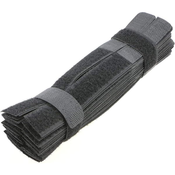 Lukyamzn 50pcs 7 Inch Reusable Fastening Wire Organizer Cable Ties Black for Home and Office Multi-Purpose Cord Management