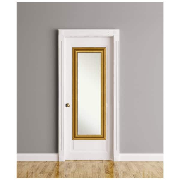 Large Rectangle Antique Gold Metallic Modern Mirror (53.62 in. H x 19.62 in. W)