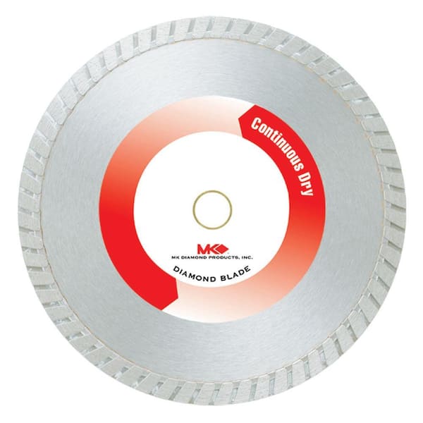 MK Diamond 10 in. Continuous Rim Dry Cutting General Purpose Saw Blade