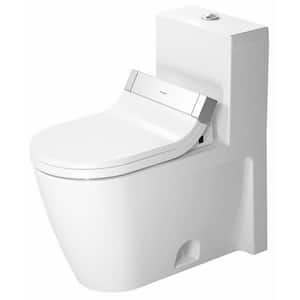Starck 2 1-piece 1.28 GPF Single Flush Elongated Toilet in White (Seat Included)