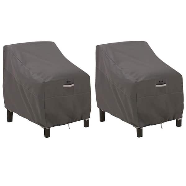 Classic Accessories Ravenna Dark Taupe Deep Seated Patio Lounge Chair Cover (2-Pack)