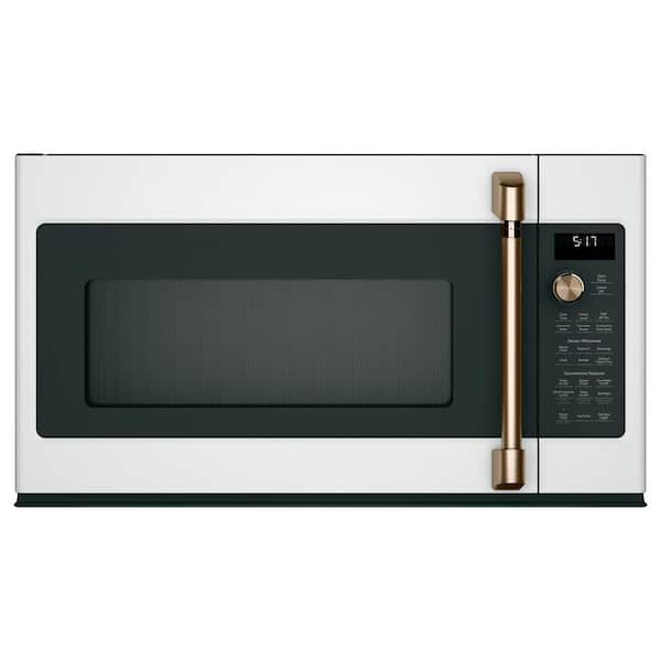 Cafe 1.7 cu. ft. Over the Range Convection Microwave in Matte White with Sensor Cooking, Fingerprint Resistant