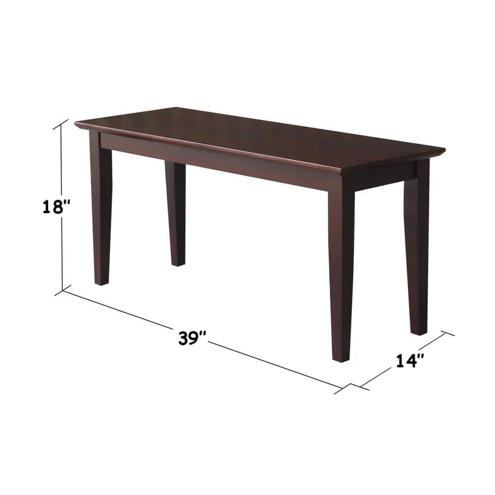 Contemporary Gray Solid Wood Kids' Bedroom Bench