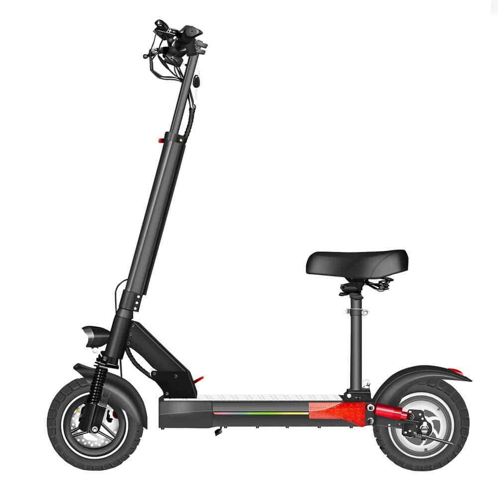 ITOPFOX 500-Watt 48-Volt 15AH 10 in. Off-Road Foldable Electric Scooter for  Adult with APPS Max Load 330 lbs. Long Range H2SA11OT081 - The Home Depot