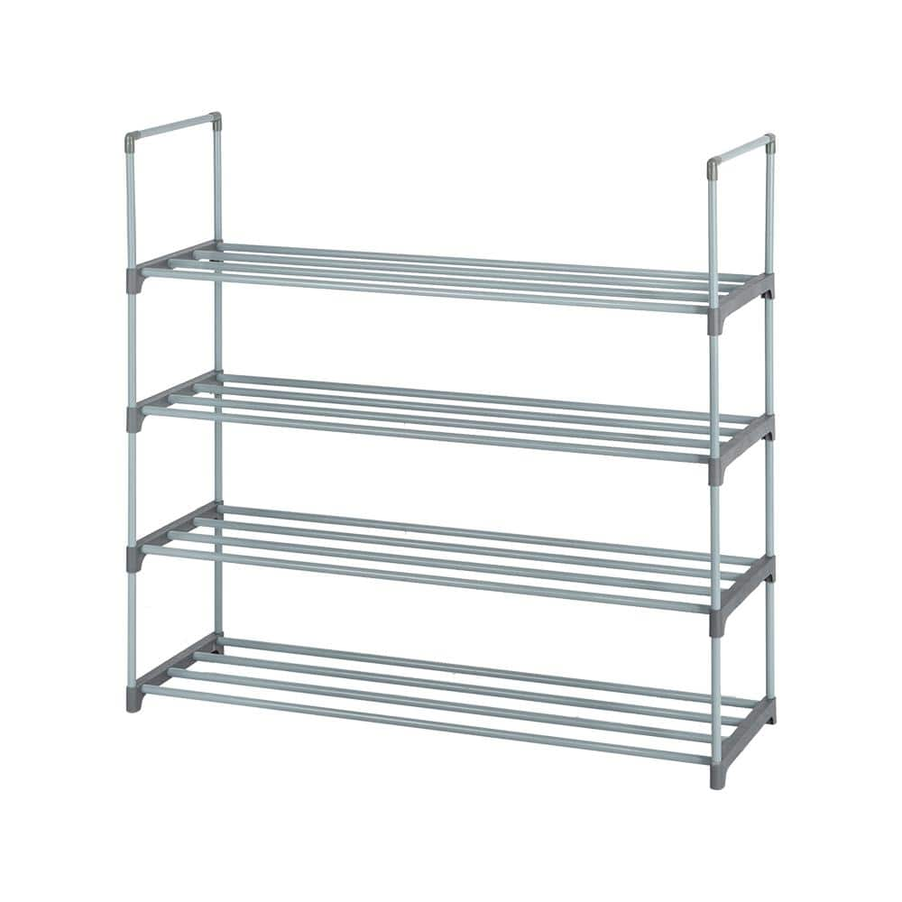 Karl home 66.54 in. H 40-Pair Black Shoe Rack 857505920254 - The Home Depot