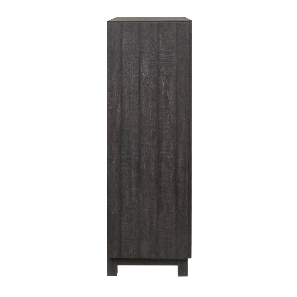 Harrison Rustic Brown 4-Drawer Chest with Felt Lined Top