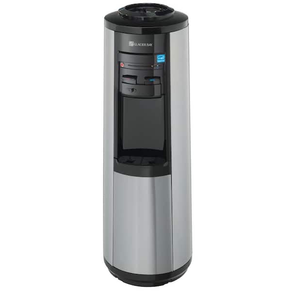 Glacier Bay 3 or 5 Gallon Water Dispenser for Hot, Cold, and Room Temperature in Black and Stainless Steel