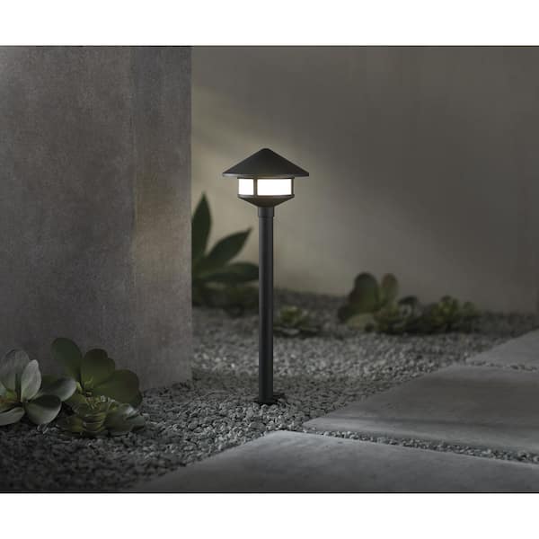 Hampton Bay Low-Voltage Black Outdoor Integrated LED Landscape
