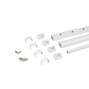 WESTBURY Tuscany 6 ft. x 36 in. White Aluminum Fence Rail Kit Level C10 ...