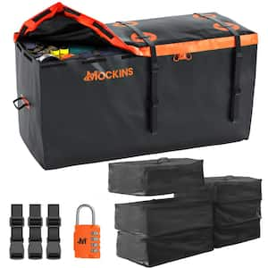 30 cu ft. Orange Waterproof Cargo Carrier Bag (60 in. x 24 in. x 36 in.) with 6-Pack Cubes (29 in. x 23 in. x 12 in.)