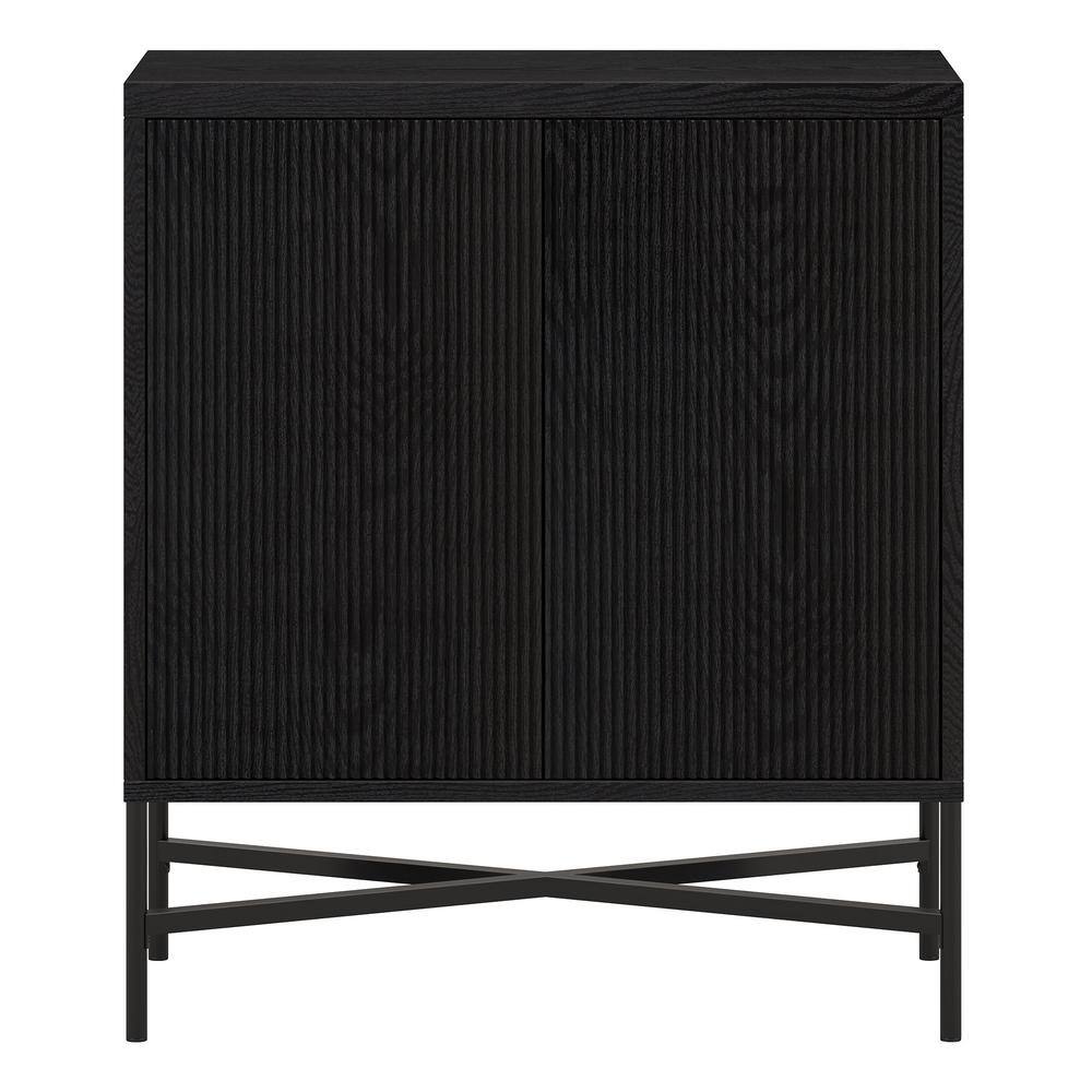 Meyer&Cross Brighton 28 in. Black Grain Rectangular Accent Cabinet