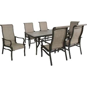 Venice 7-Piece Outdoor Dining Set with 6 Stationary Chairs