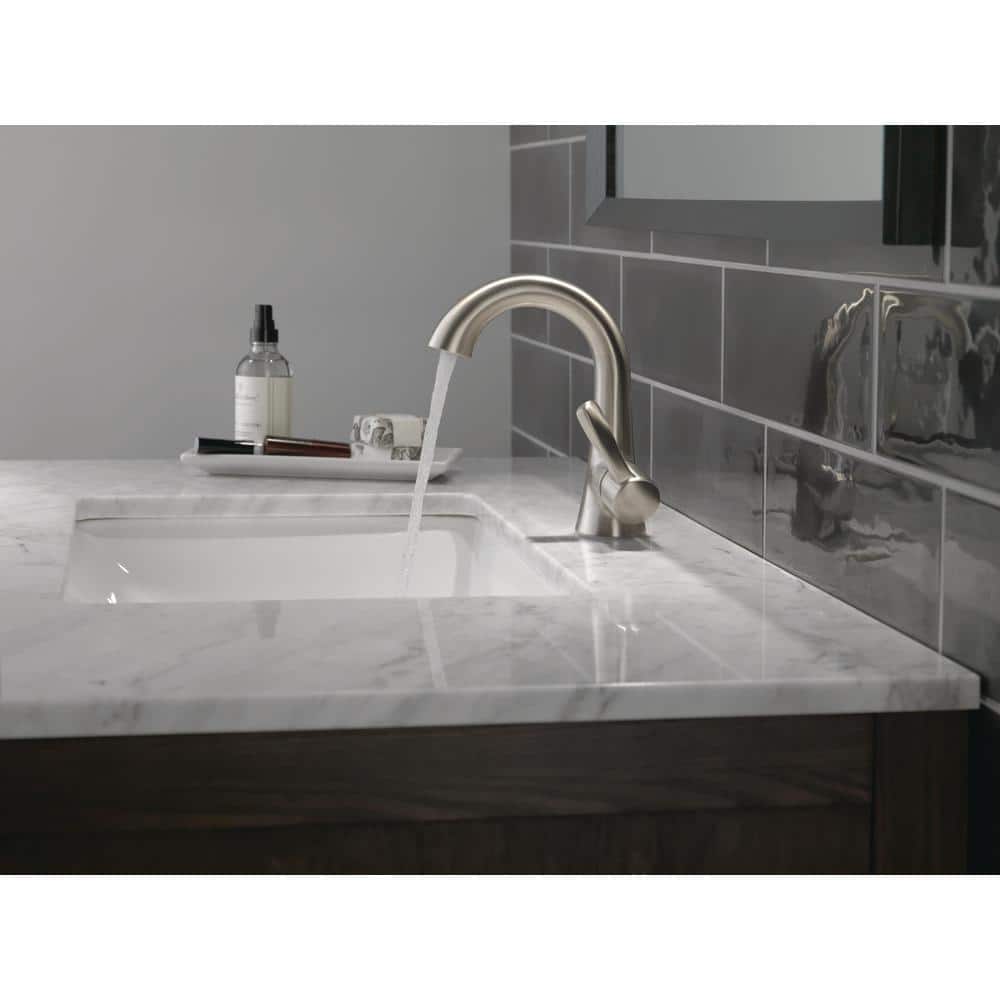 Esato SpotShield Brushed Nickel Single Hole Bathroom Faucet