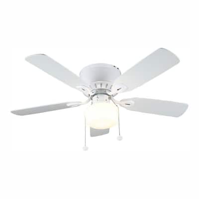 Kennesaw 42 in. LED Indoor White Ceiling Fan with Light Kit
