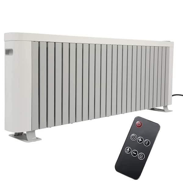 Unbranded 43.3 in. 1500-Watt Efficient Baseboard Electric Heater, Silent Convection Heating, Remote Lock, LED Display