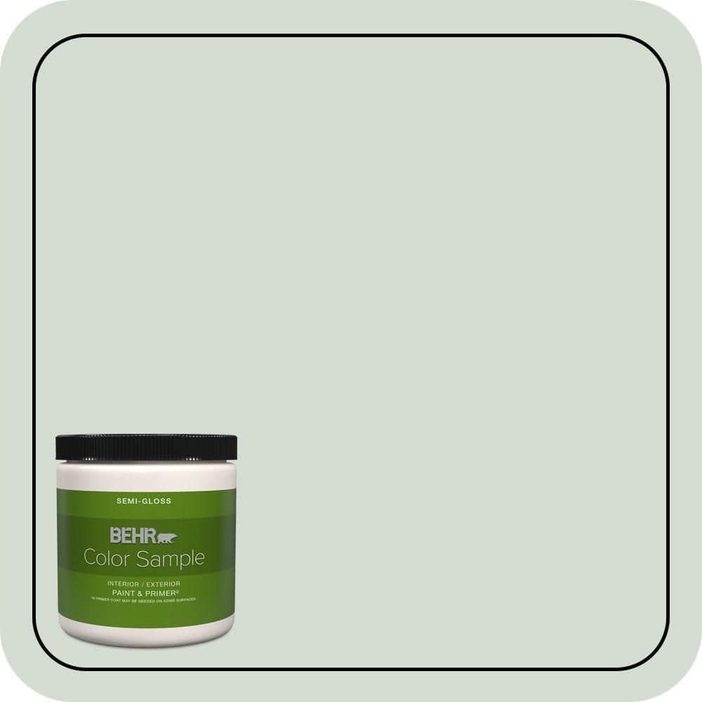8 oz. #ICC-95 Soothing Celadon Semi-Gloss Interior/Exterior Paint & Primer Color Sample price history on PriceWatchPro