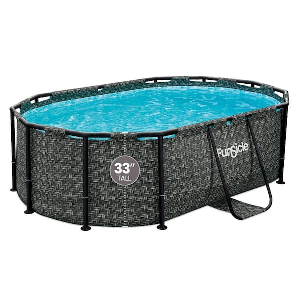 Oasis Designer + 9'10" x 6'7" + Oval + 33" + Above Ground Pool + Set