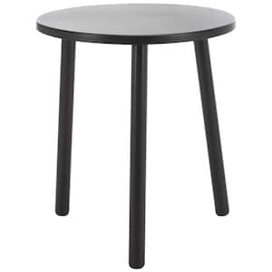 Ivitrio 15.8 in. Black Round Metal End Table