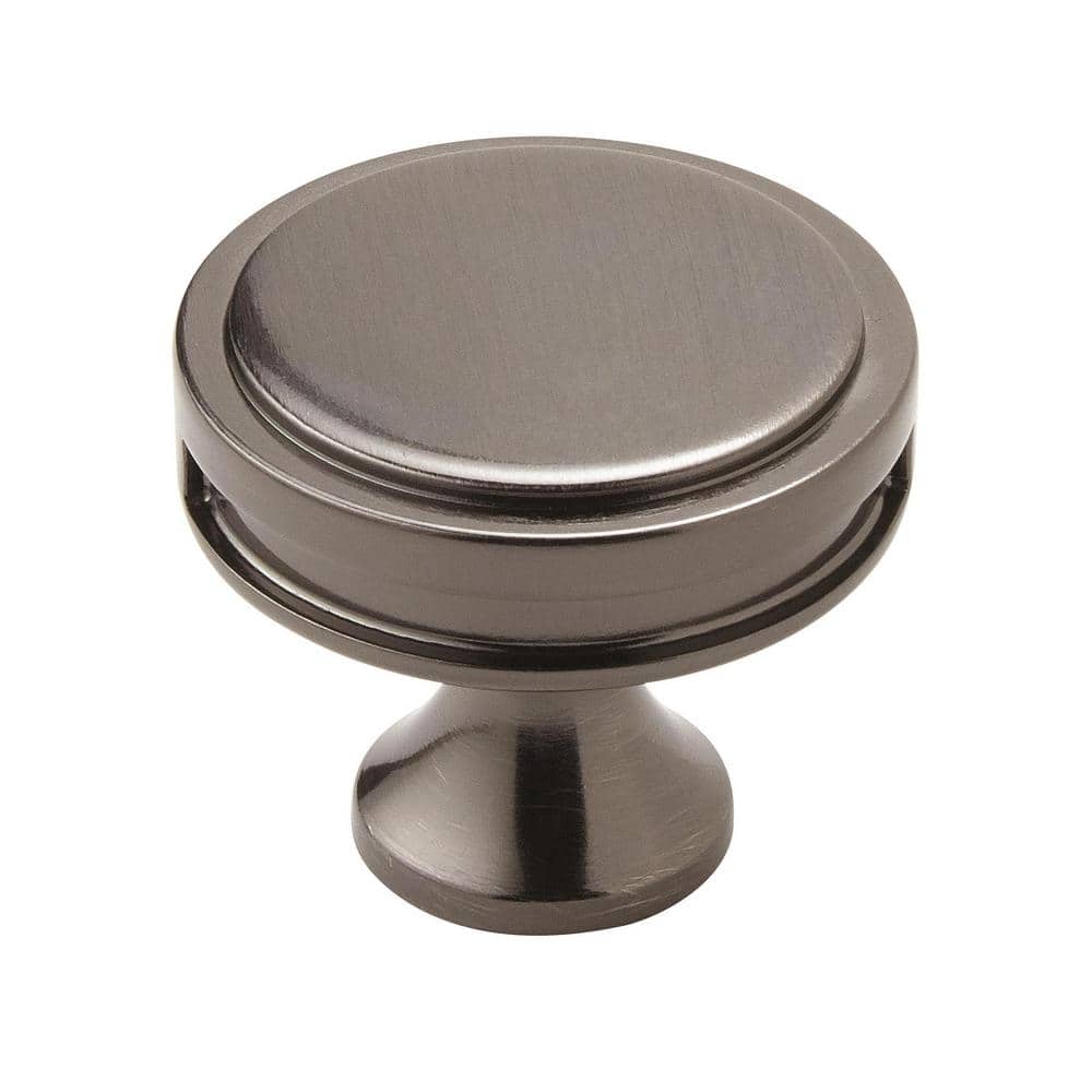 Oberon 1-3/8 in. (35mm) Modern Gunmetal Round Cabinet Knob