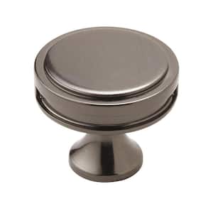 Oberon 1-3/8 in (35 mm) Diameter Gunmetal Round Cabinet Knob