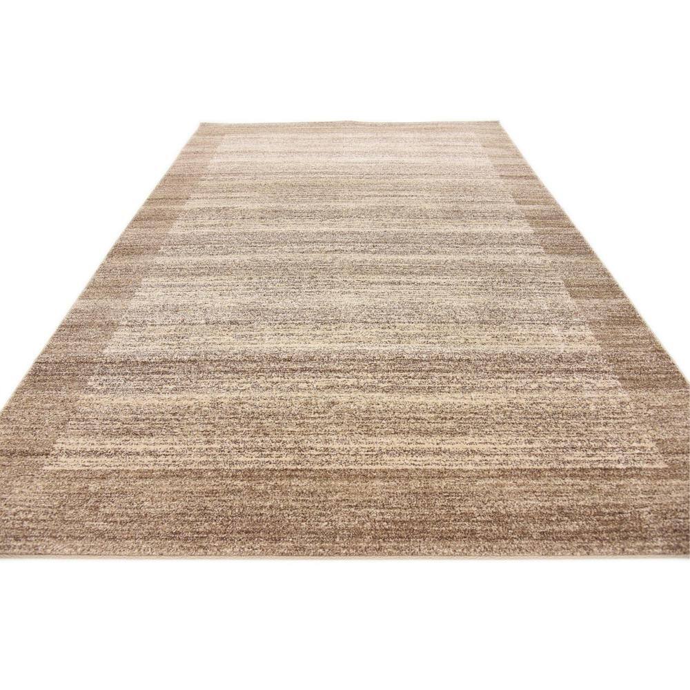 Beige Rectangular Tufted Washable Indoor Rug