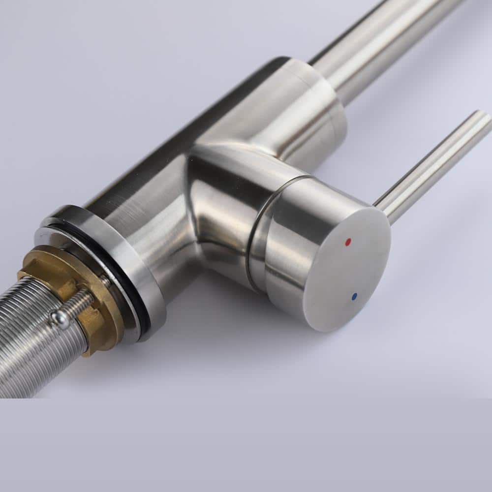 Brushed Nickel Stainless Steel Kitchen Faucet