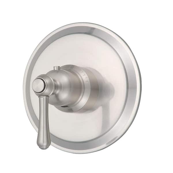 Danze Opulence 3/4 in. Thermostatic Shower Valve Trim Only in Brushed Nickel