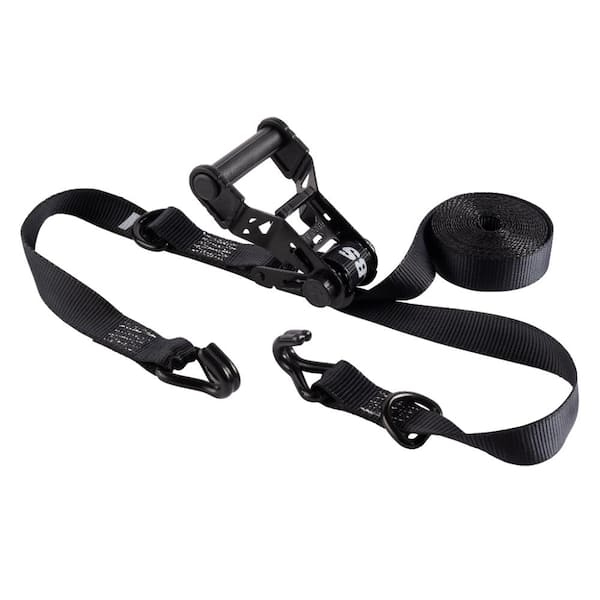 Extreme Webbing Combat Tie Down Strap 16 ft. x 1.25 in. 1,000 lbs with Double J Hook (2-Pack)