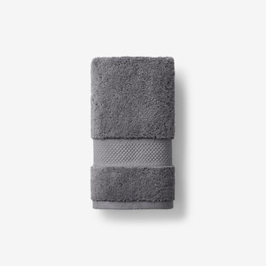 Legends Sterling Dark Gray Solid Supima Cotton Single Hand Towel