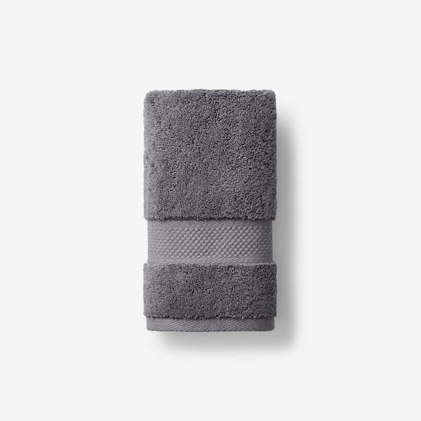 The Company Store Legends Sterling Dark Gray Solid Supima Cotton Single Hand Towel