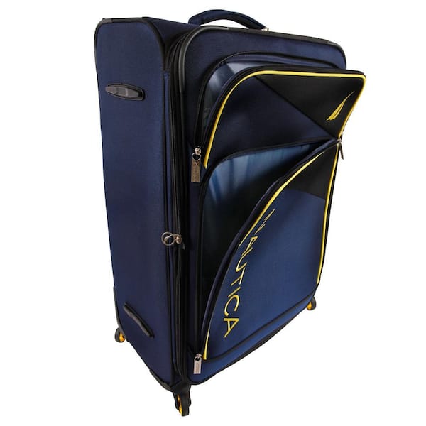 Nautica Emry 2-pcs Softside Luggage Set - Navy/Yellow NT-EV-1000-2