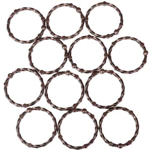 Shower Eternity Curtain Rings in Oil Rubbed Bronze (Set of 12)