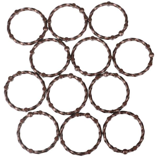 Utopia Alley Shower Eternity Curtain Rings in Oil Rubbed Bronze (Set of 12)